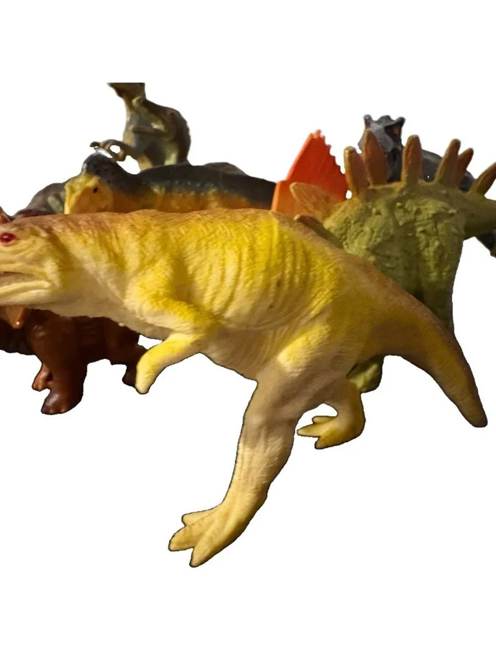 Mixed Lot of 13 Plastic Dinosaurs Toy Figures